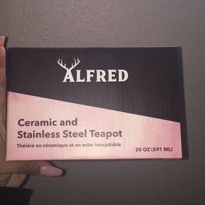 Ceramic and Stainless Steel Teapot